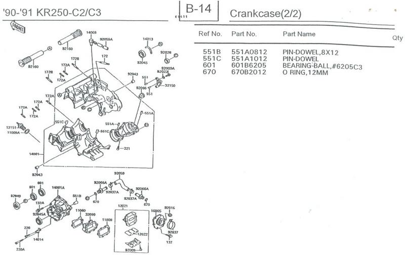 90-91 KR250 - C2/C3 B14